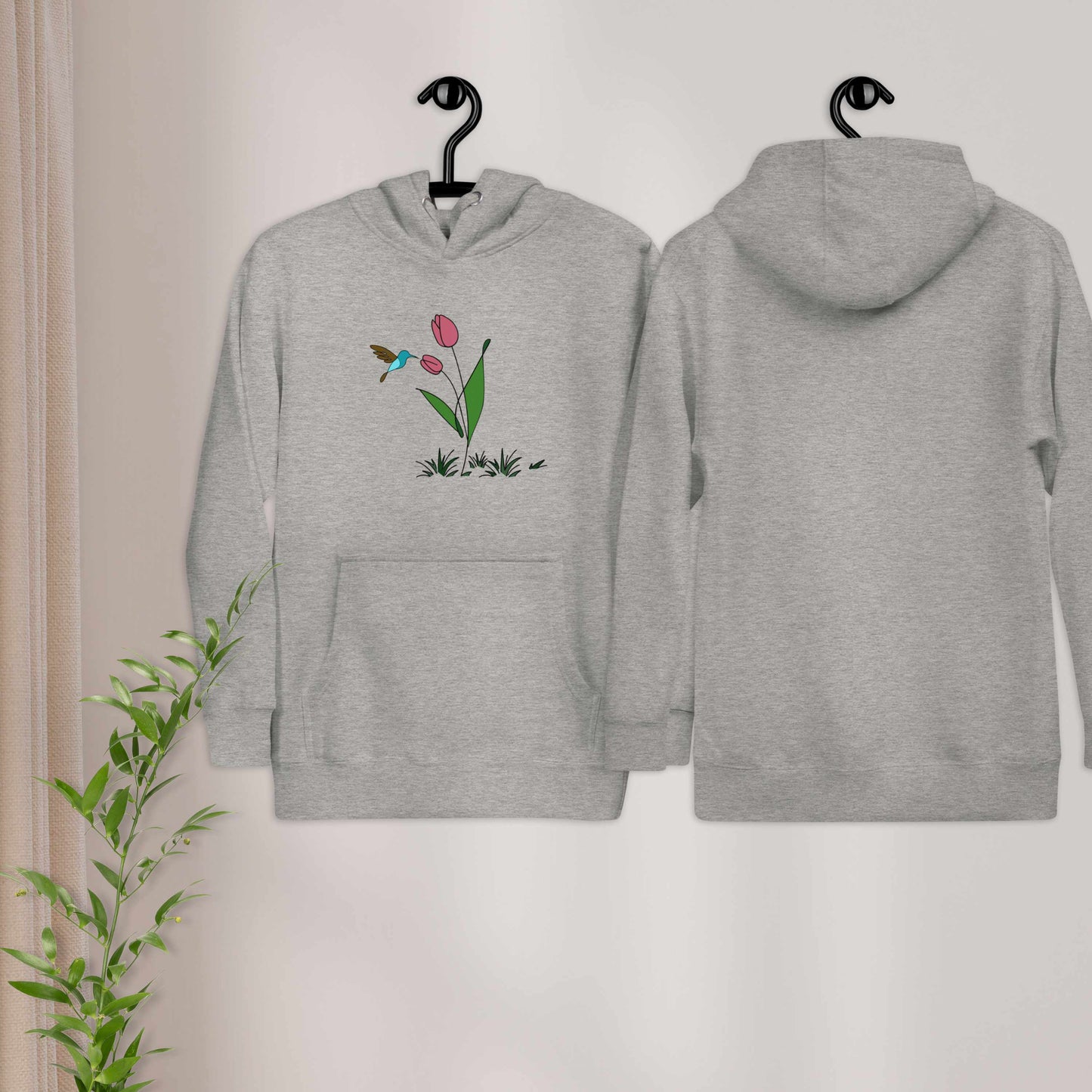 FRESH FEELING Unisex Hoodie Floral Design