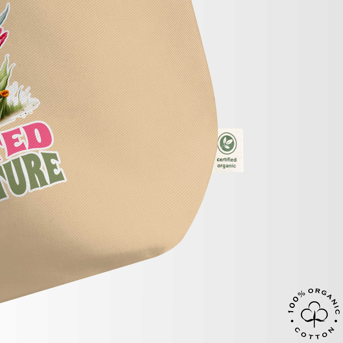 ROOTED IN NATURE Large Organic Tote Bag