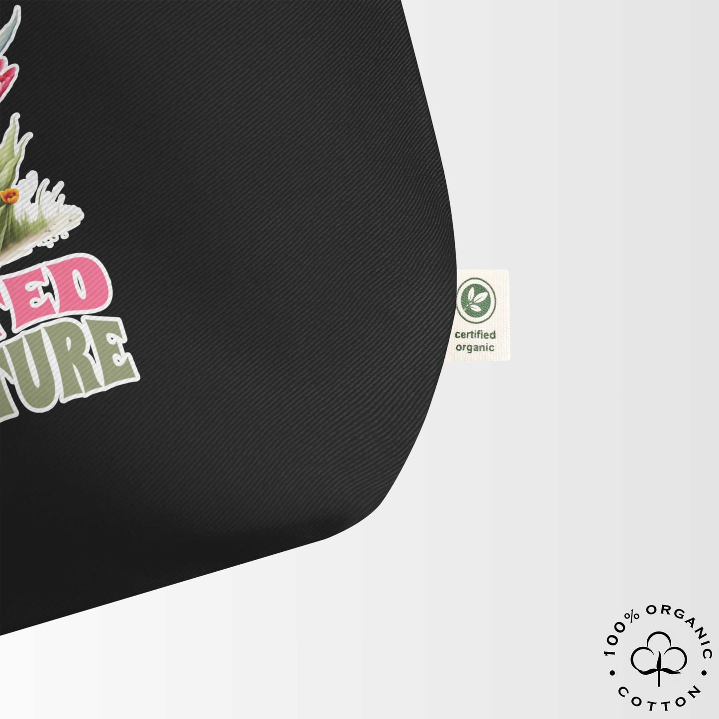 ROOTED IN NATURE Large Organic Tote Bag