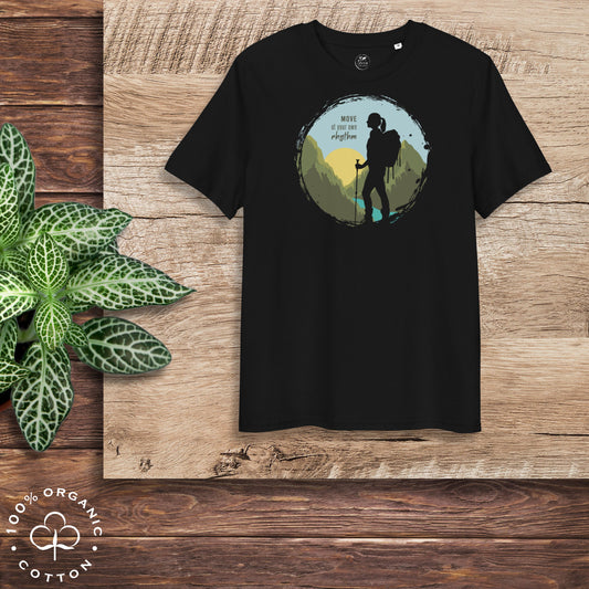MOVE AT YOUR OWN RHYTHM Women's Organic Cotton T-Shirt