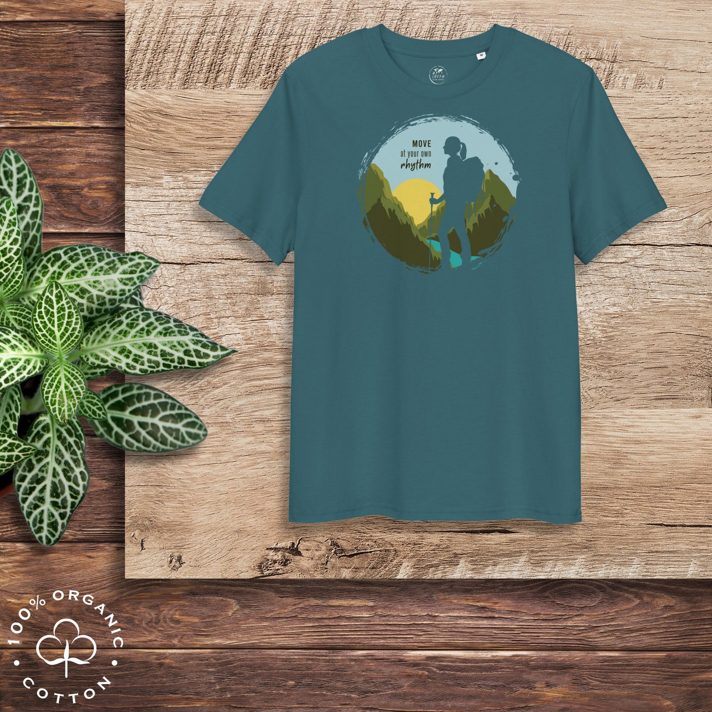MOVE AT YOUR OWN RHYTHM Women's Organic Cotton T-Shirt
