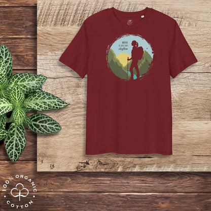 MOVE AT YOUR OWN RHYTHM Women's Organic Cotton T-Shirt