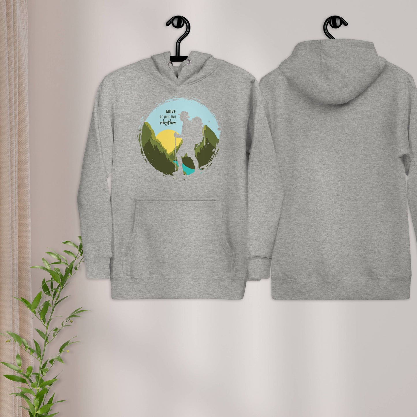 MOVE AT YOUR OWN RHYTHM Men's Cotton Hoodie