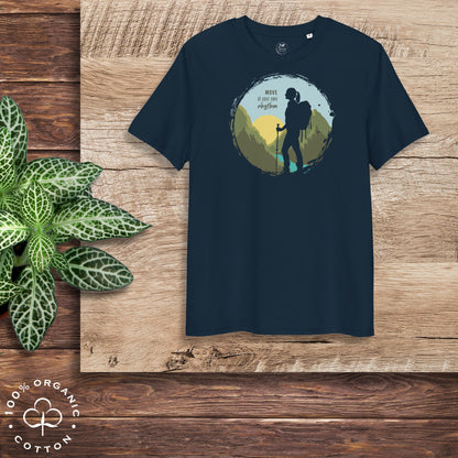MOVE AT YOUR OWN RHYTHM Women's Organic Cotton T-Shirt