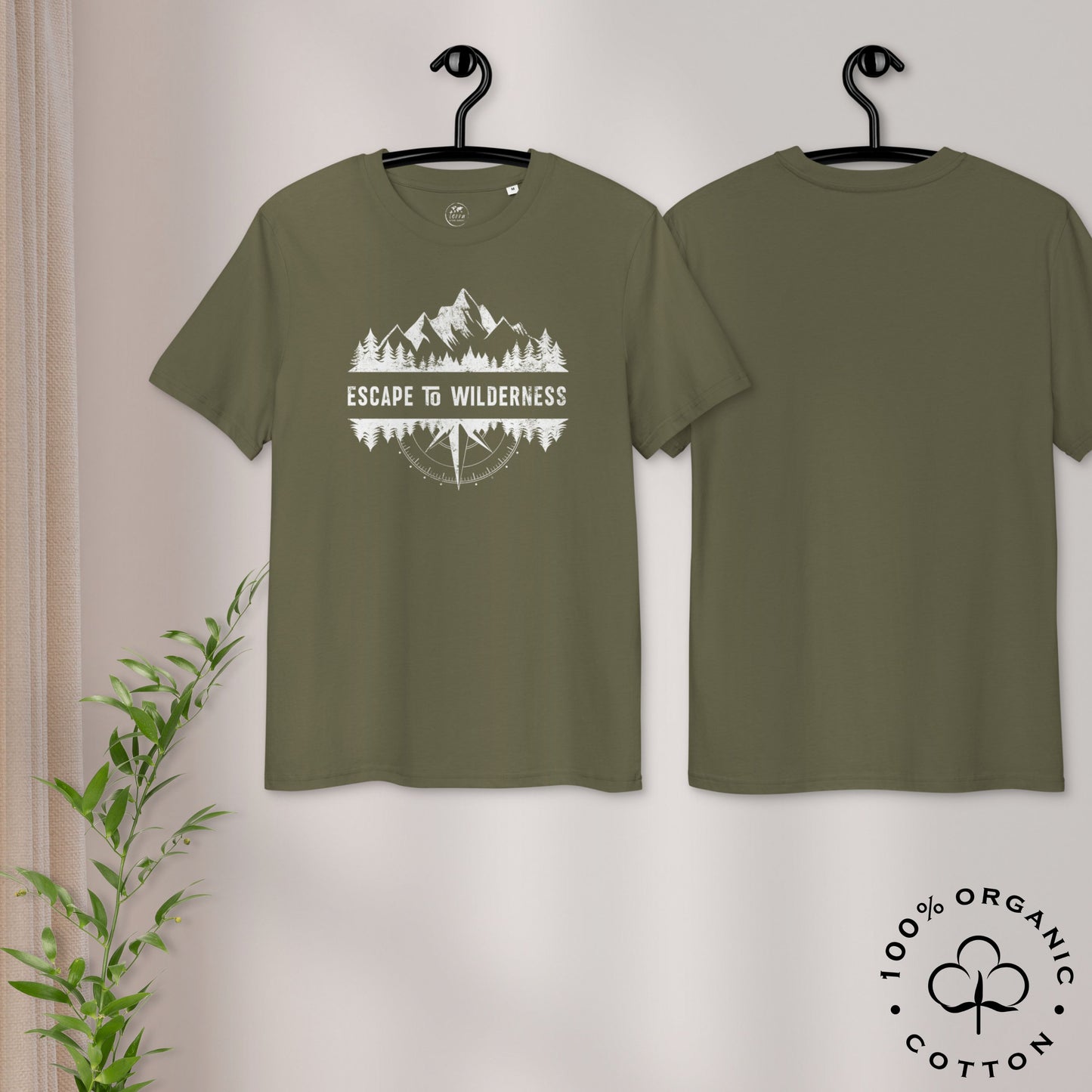ESCAPE TO WILDERNESS Men's Organic Cotton T-shirt