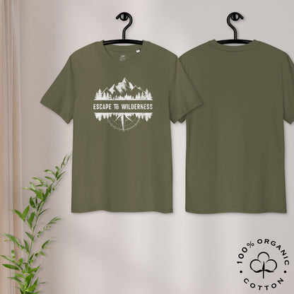 ESCAPE TO WILDERNESS Men's Organic Cotton T-shirt