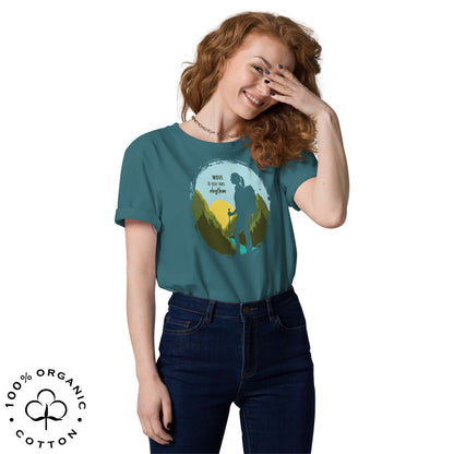 MOVE AT YOUR OWN RHYTHM Women's Organic Cotton T-Shirt