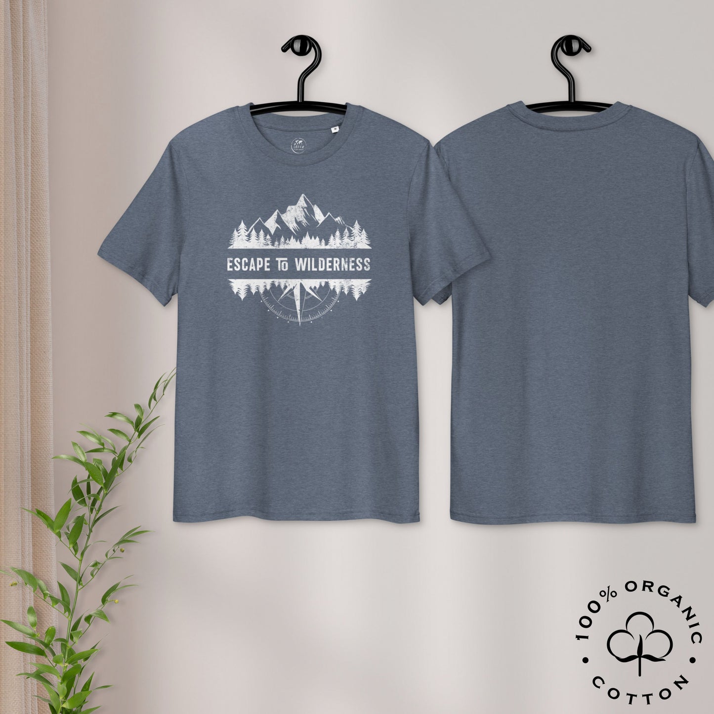 ESCAPE TO WILDERNESS Men's Organic Cotton T-shirt