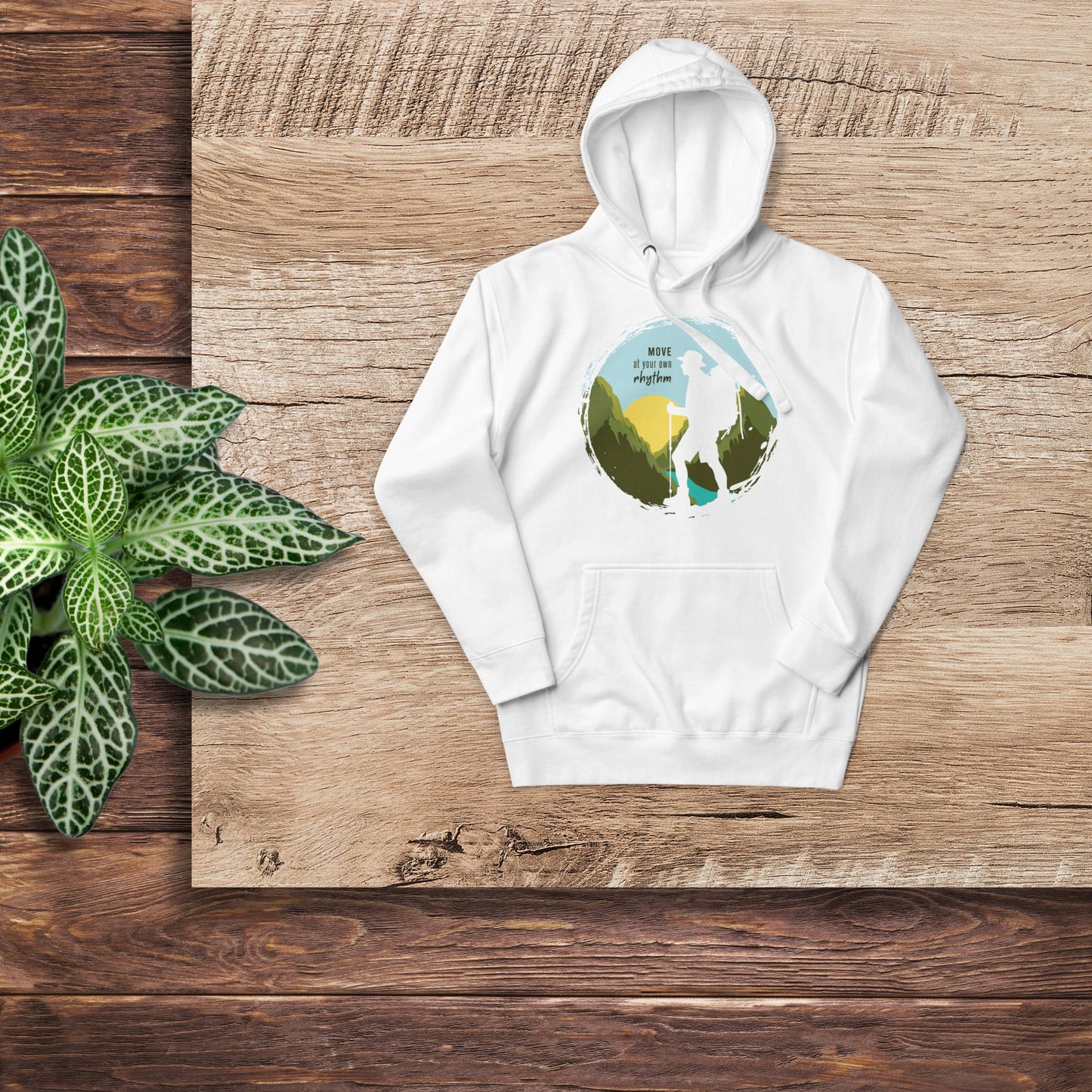 MOVE AT YOUR OWN RHYTHM Men's Cotton Hoodie