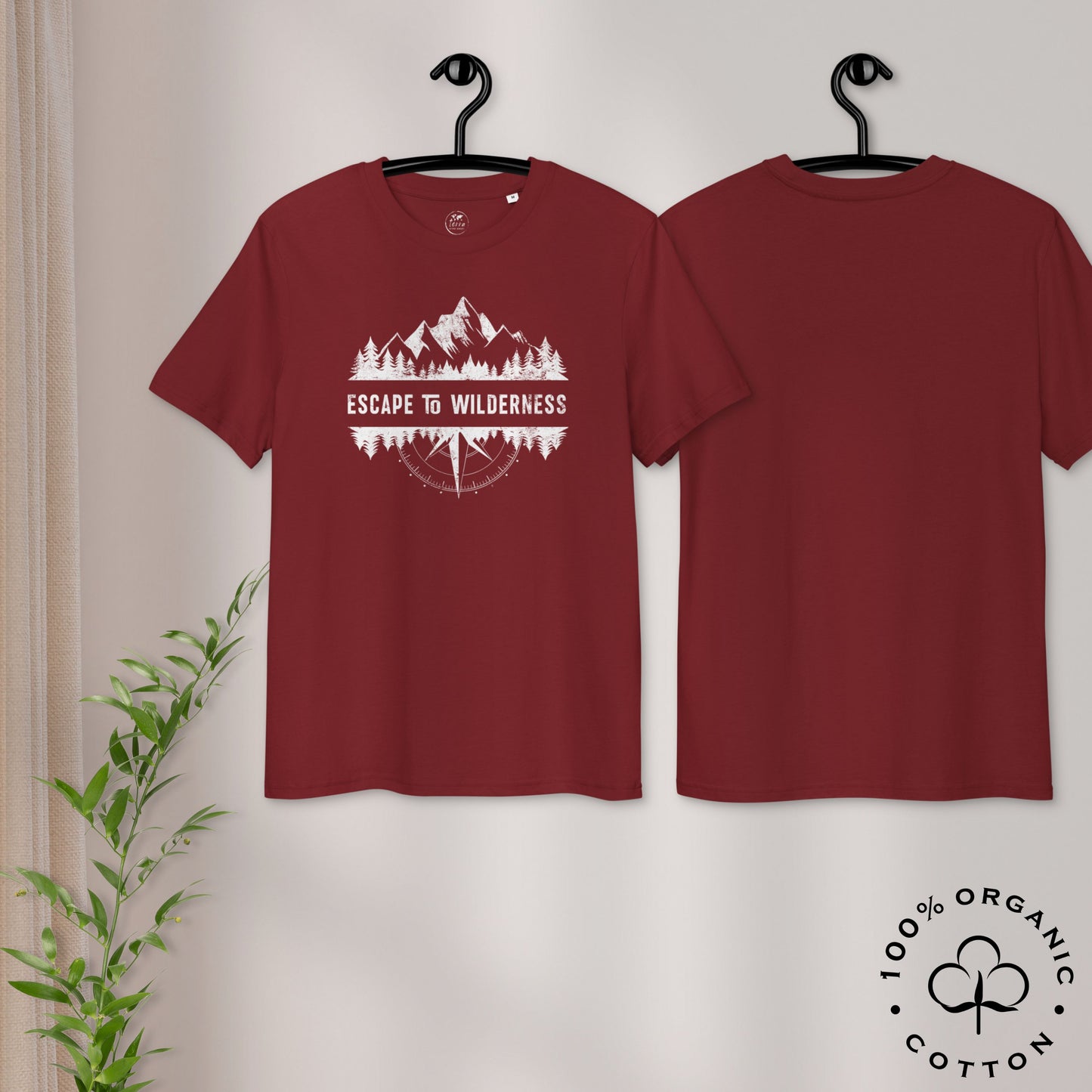 ESCAPE TO WILDERNESS Men's Organic Cotton T-shirt