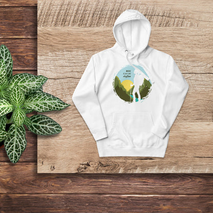 MOVE AT YOUR OWN RHYTHM Women's Cotton Hoodie
