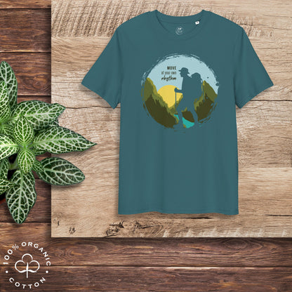 MOVE AT YOUR OWN RHYTHM Men's Organic Cotton T-Shirt