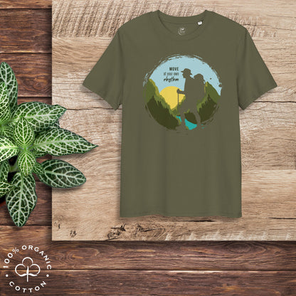 MOVE AT YOUR OWN RHYTHM Men's Organic Cotton T-Shirt
