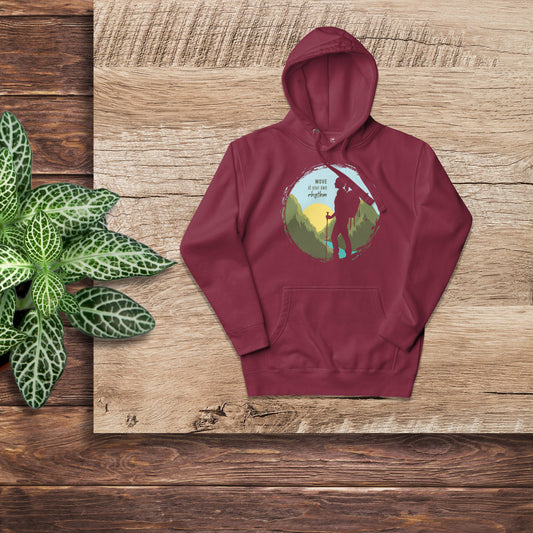 MOVE AT YOUR OWN RHYTHM Women's Cotton Hoodie