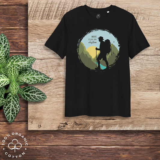 MOVE AT YOUR OWN RHYTHM Men's Organic Cotton T-Shirt