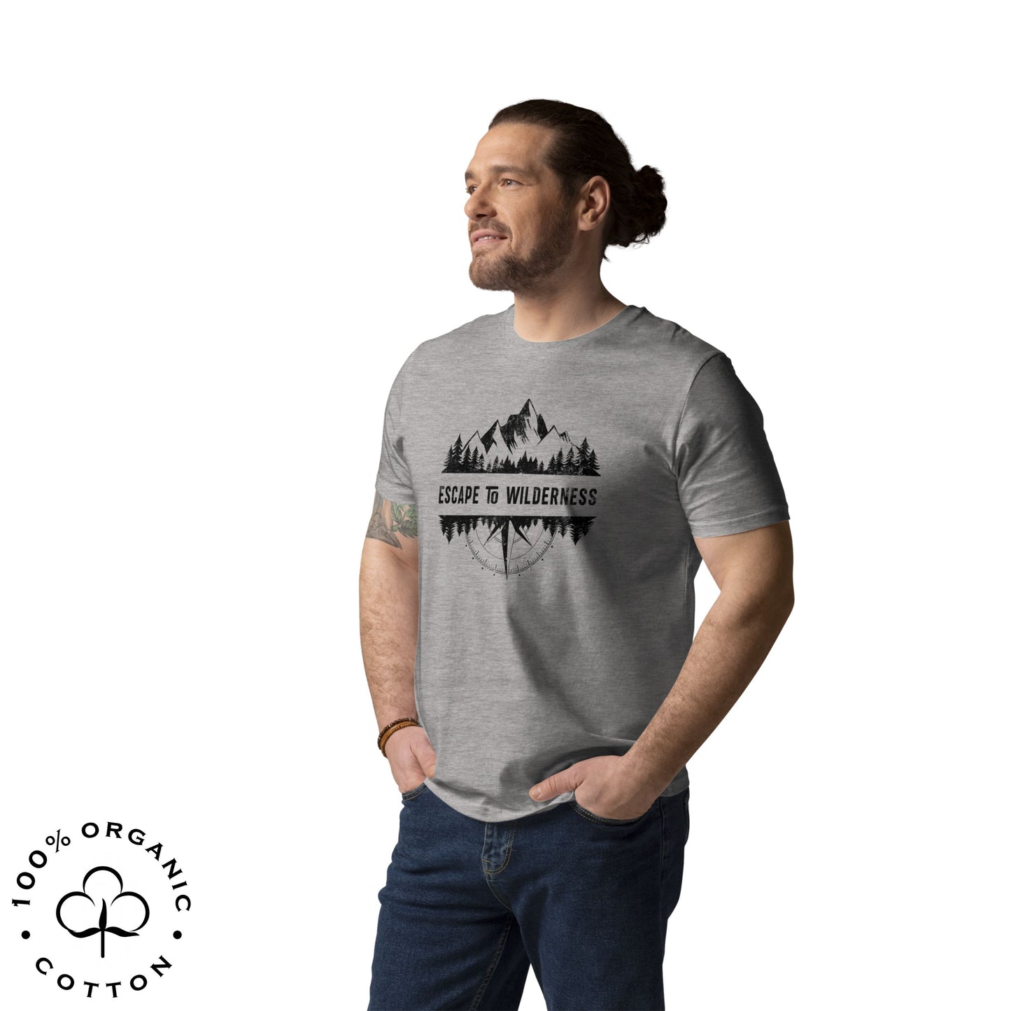 ESCAPE TO WILDERNESS Men's Organic Cotton T-shirt