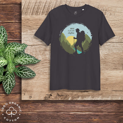 MOVE AT YOUR OWN RHYTHM Men's Organic Cotton T-Shirt
