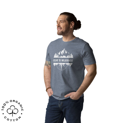ESCAPE TO WILDERNESS Men's Organic Cotton T-shirt