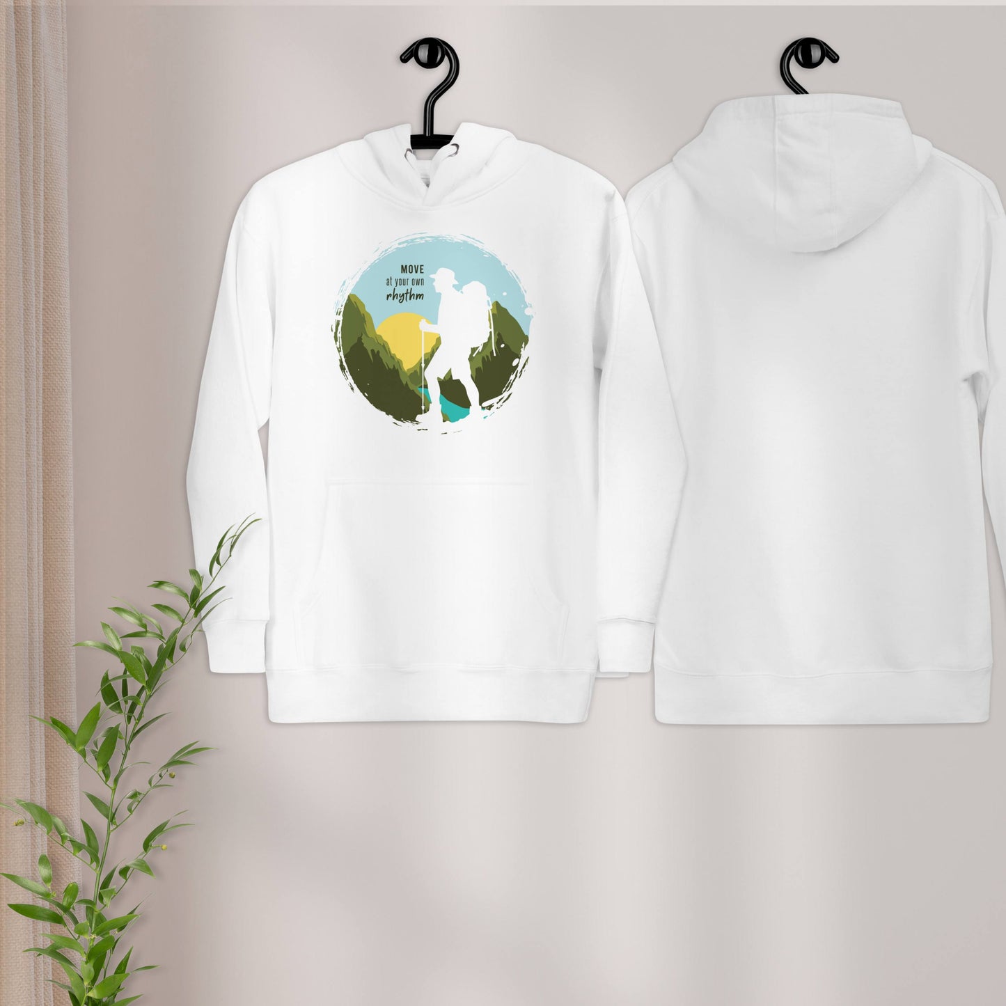 MOVE AT YOUR OWN RHYTHM Women's Cotton Hoodie