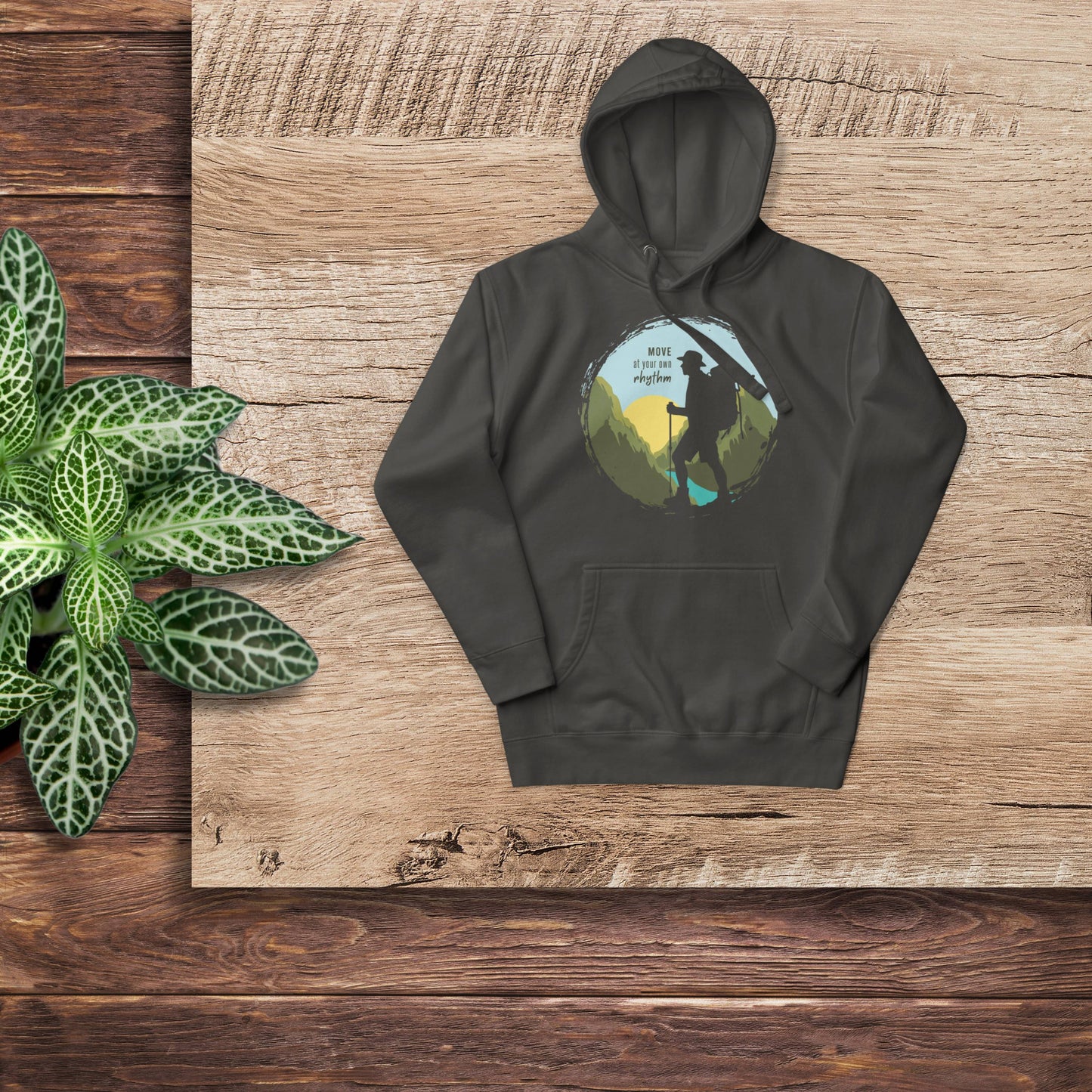 MOVE AT YOUR OWN RHYTHM Men's Cotton Hoodie