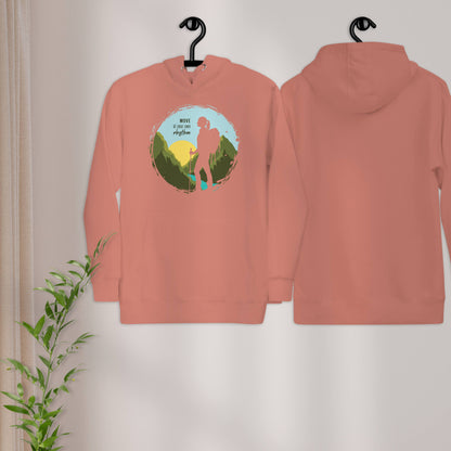 MOVE AT YOUR OWN RHYTHM Women's Cotton Hoodie