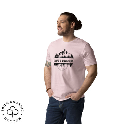 ESCAPE TO WILDERNESS Men's Organic Cotton T-shirt