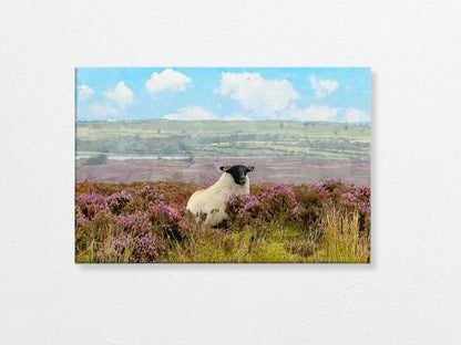 SHEEP ON THE FIELD Canvas Print