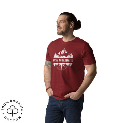 ESCAPE TO WILDERNESS Men's Organic Cotton T-shirt
