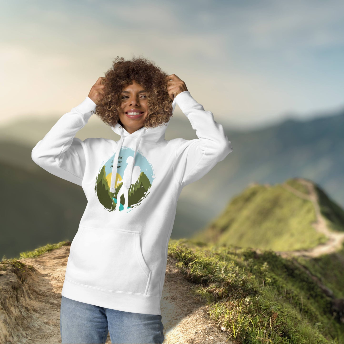 MOVE AT YOUR OWN RHYTHM Women's Cotton Hoodie