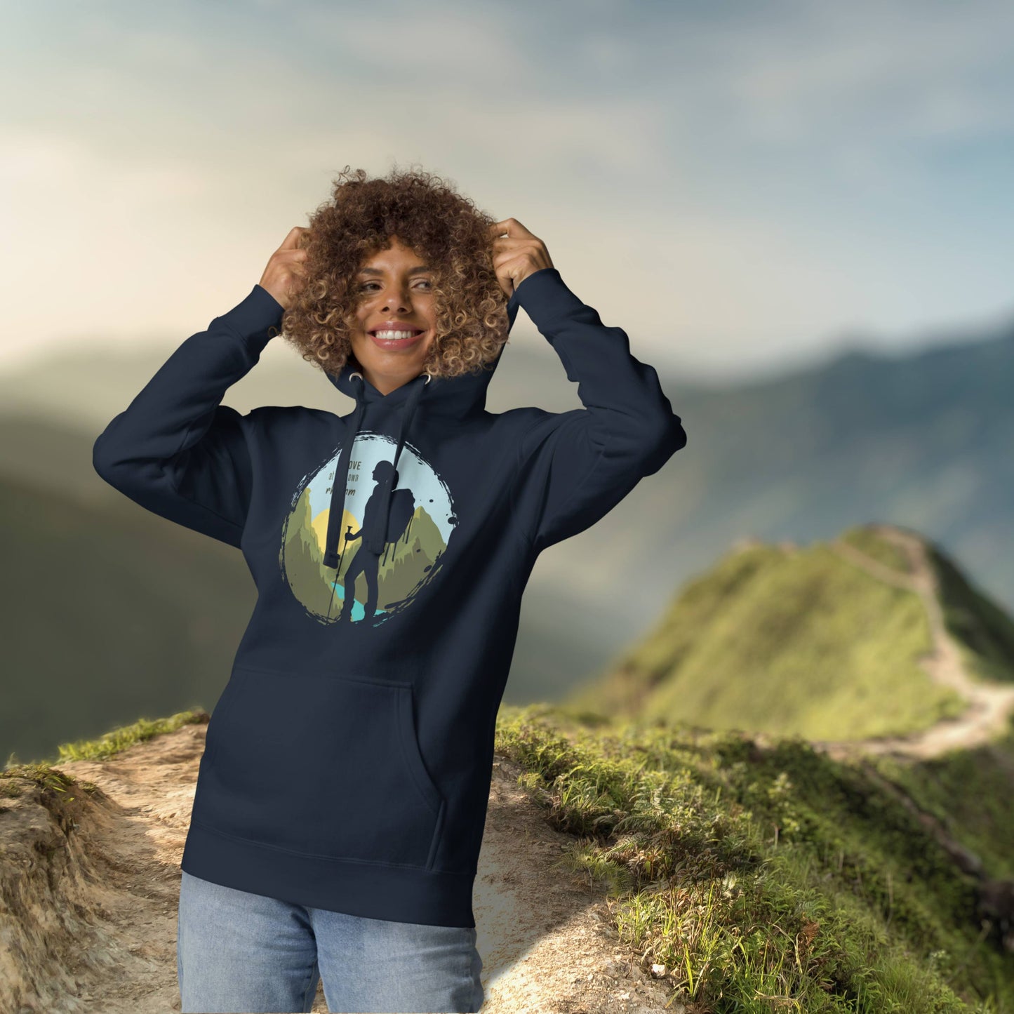 MOVE AT YOUR OWN RHYTHM Women's Cotton Hoodie
