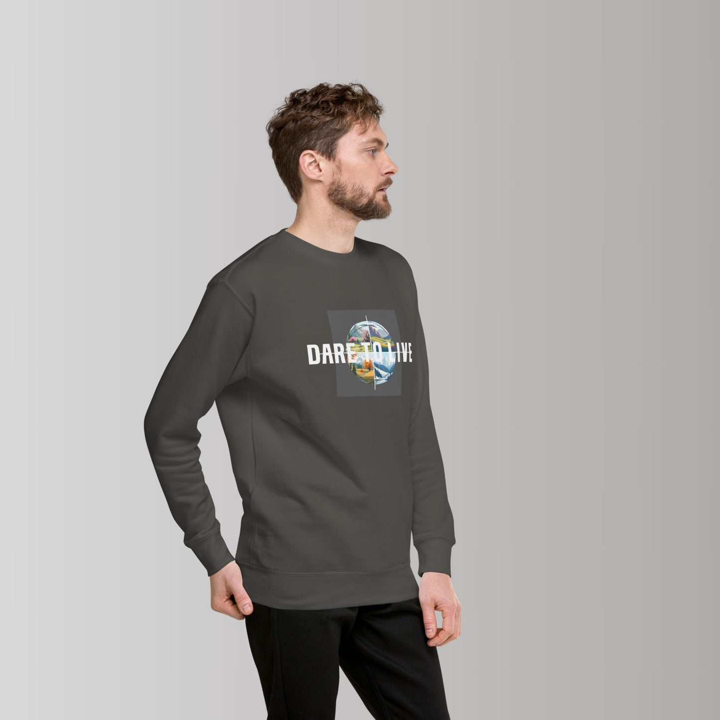 Classic DARE TO LIVE Seasons Men's Sweatshirt