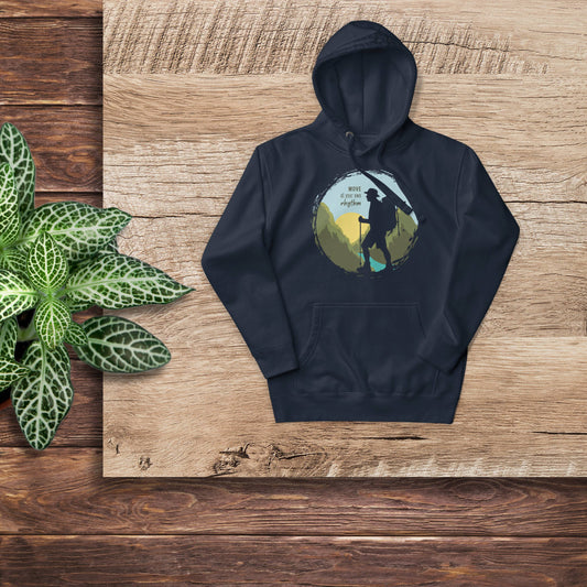 MOVE AT YOUR OWN RHYTHM Men's Cotton Hoodie
