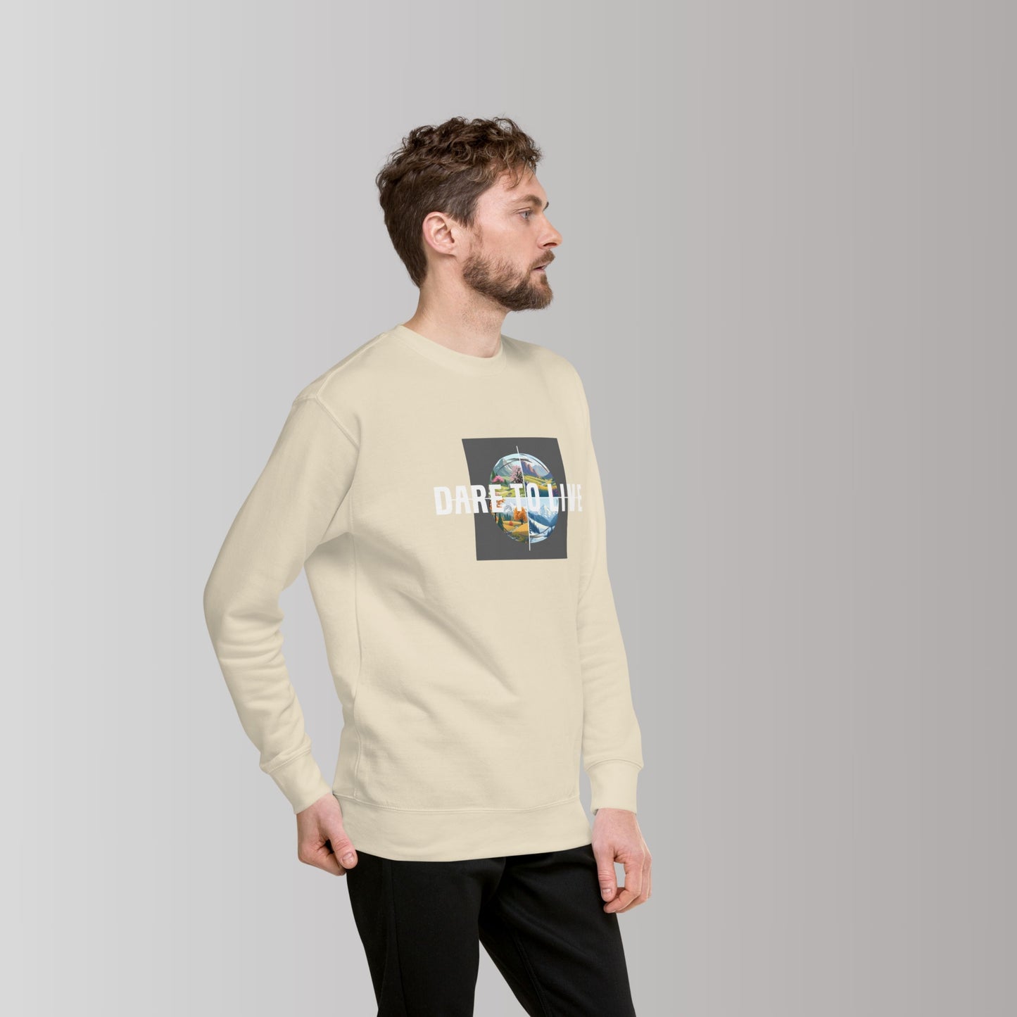 Classic DARE TO LIVE Seasons Men's Sweatshirt