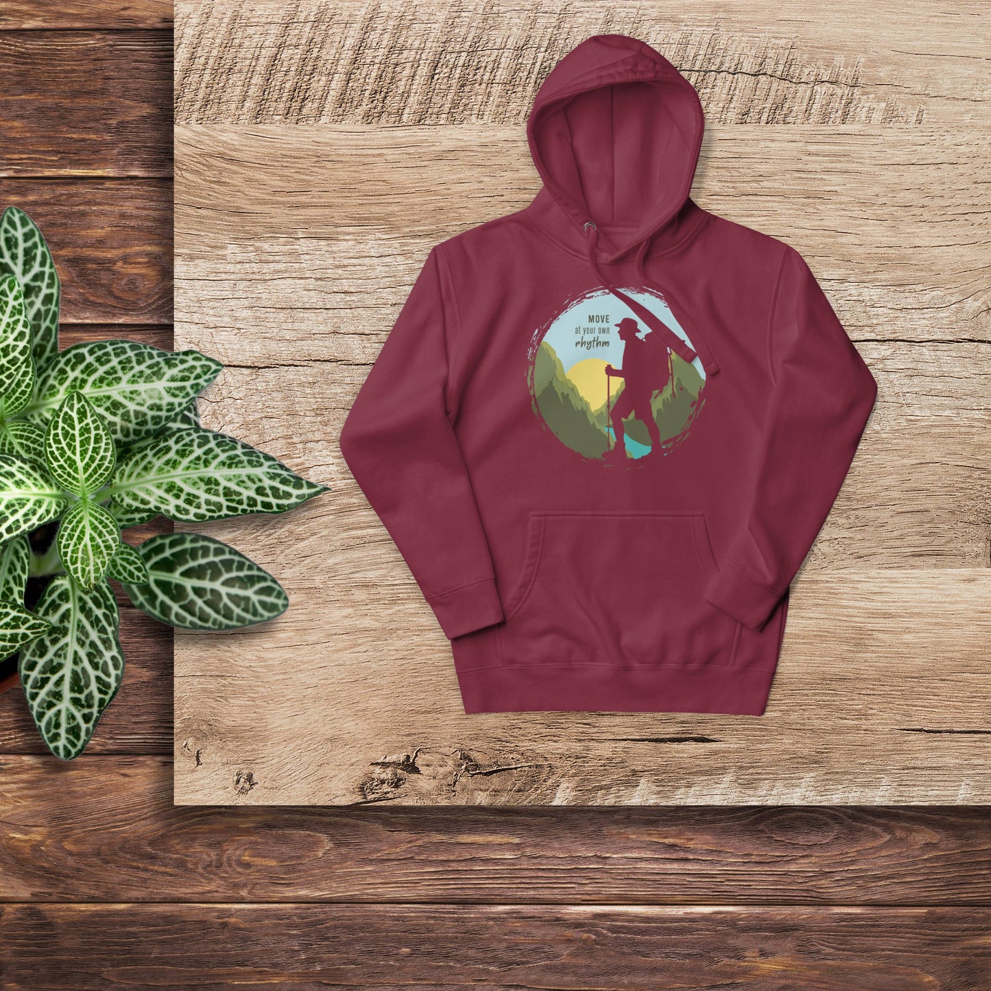 MOVE AT YOUR OWN RHYTHM Men's Cotton Hoodie