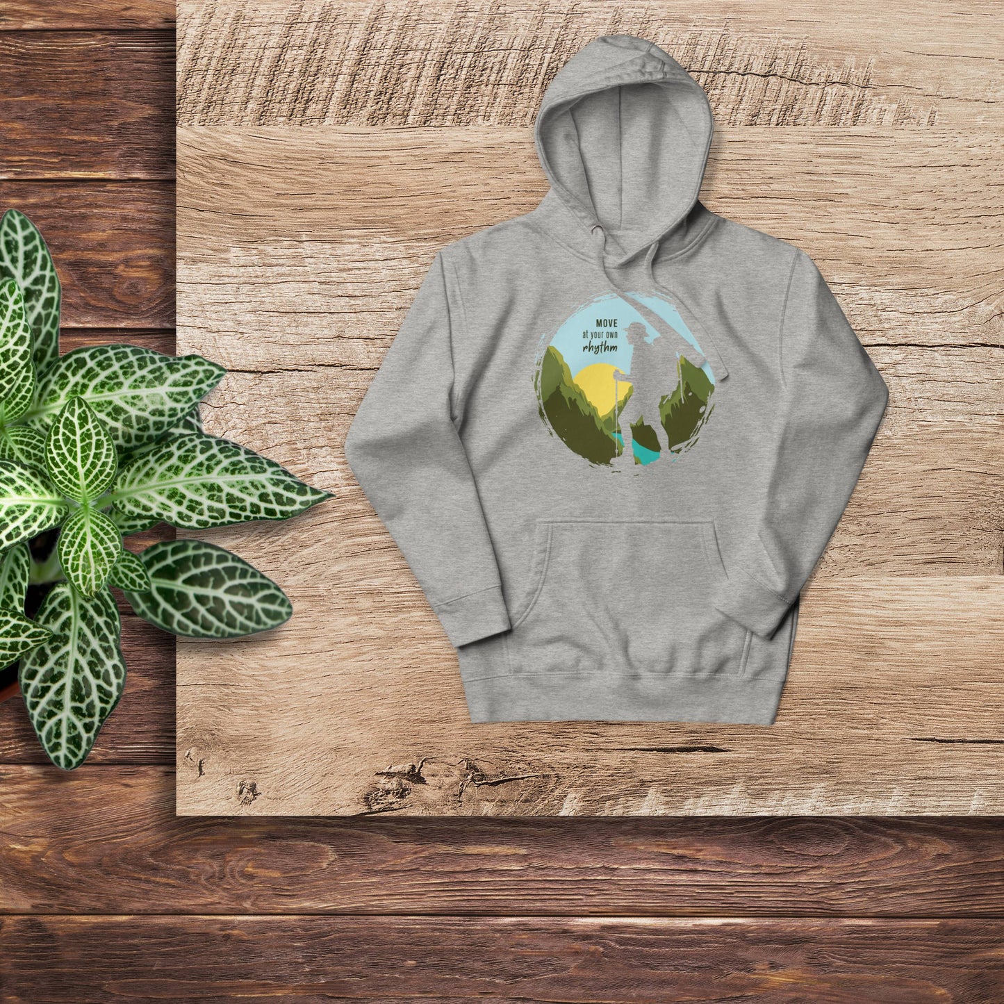 MOVE AT YOUR OWN RHYTHM Men's Cotton Hoodie