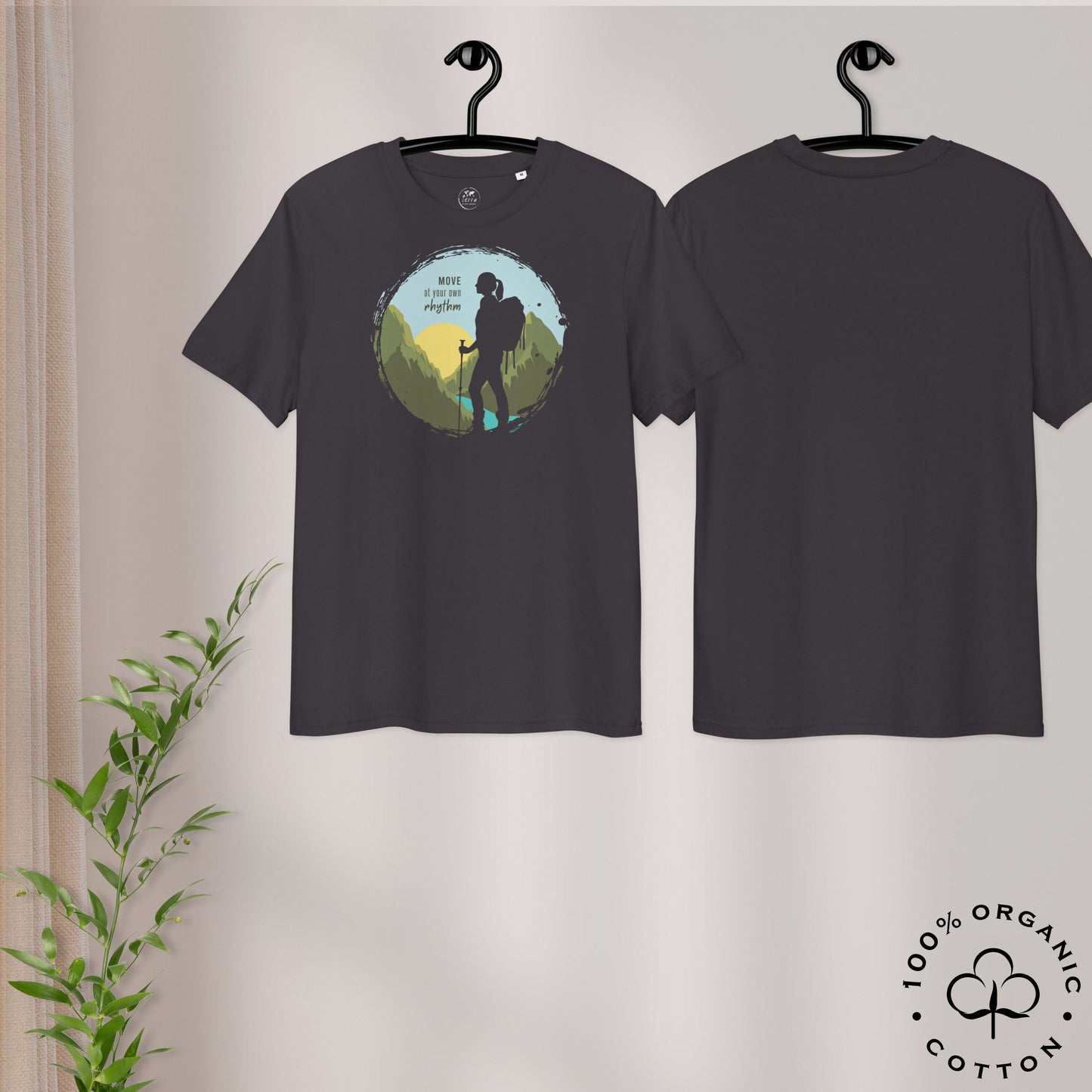MOVE AT YOUR OWN RHYTHM Women's Organic Cotton T-Shirt