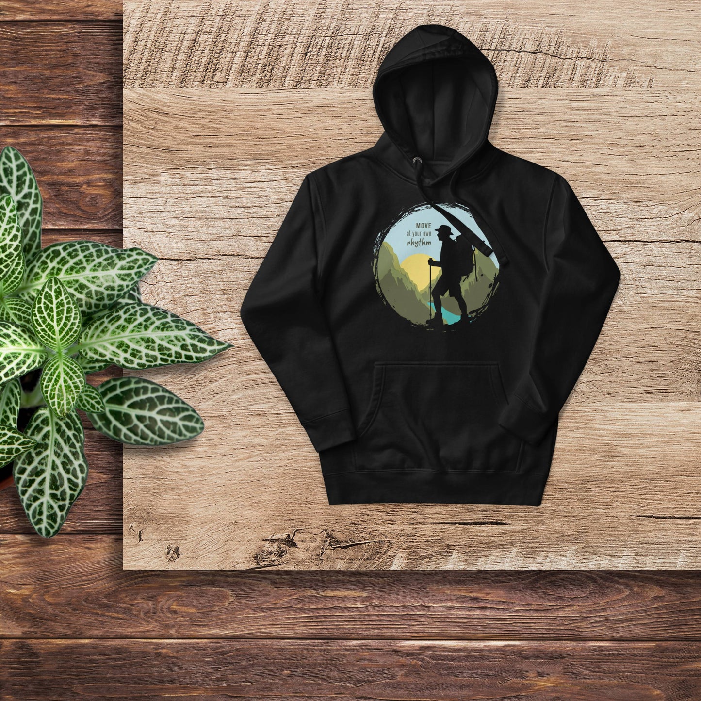 MOVE AT YOUR OWN RHYTHM Men's Cotton Hoodie