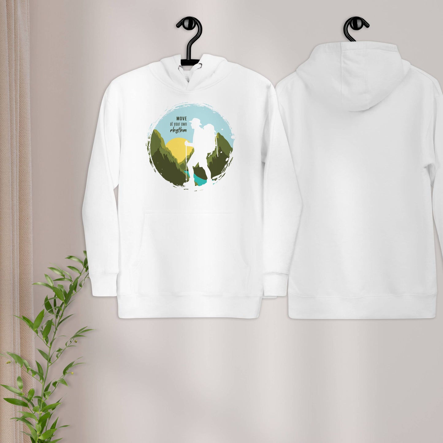 MOVE AT YOUR OWN RHYTHM Men's Cotton Hoodie