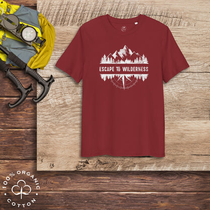 ESCAPE TO WILDERNESS Men's Organic Cotton T-shirt