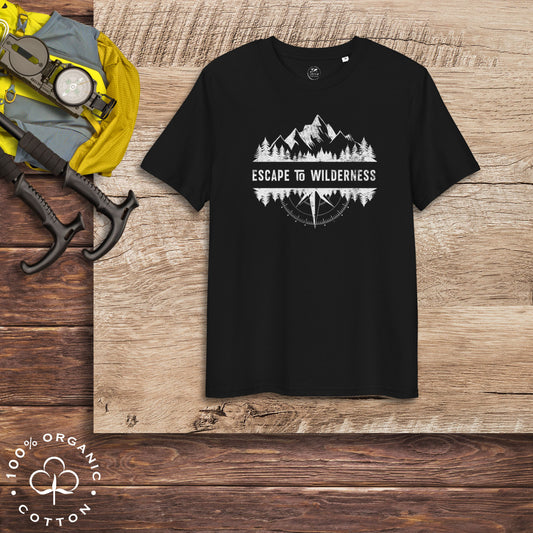 ESCAPE TO WILDERNESS Men's Organic Cotton T-shirt