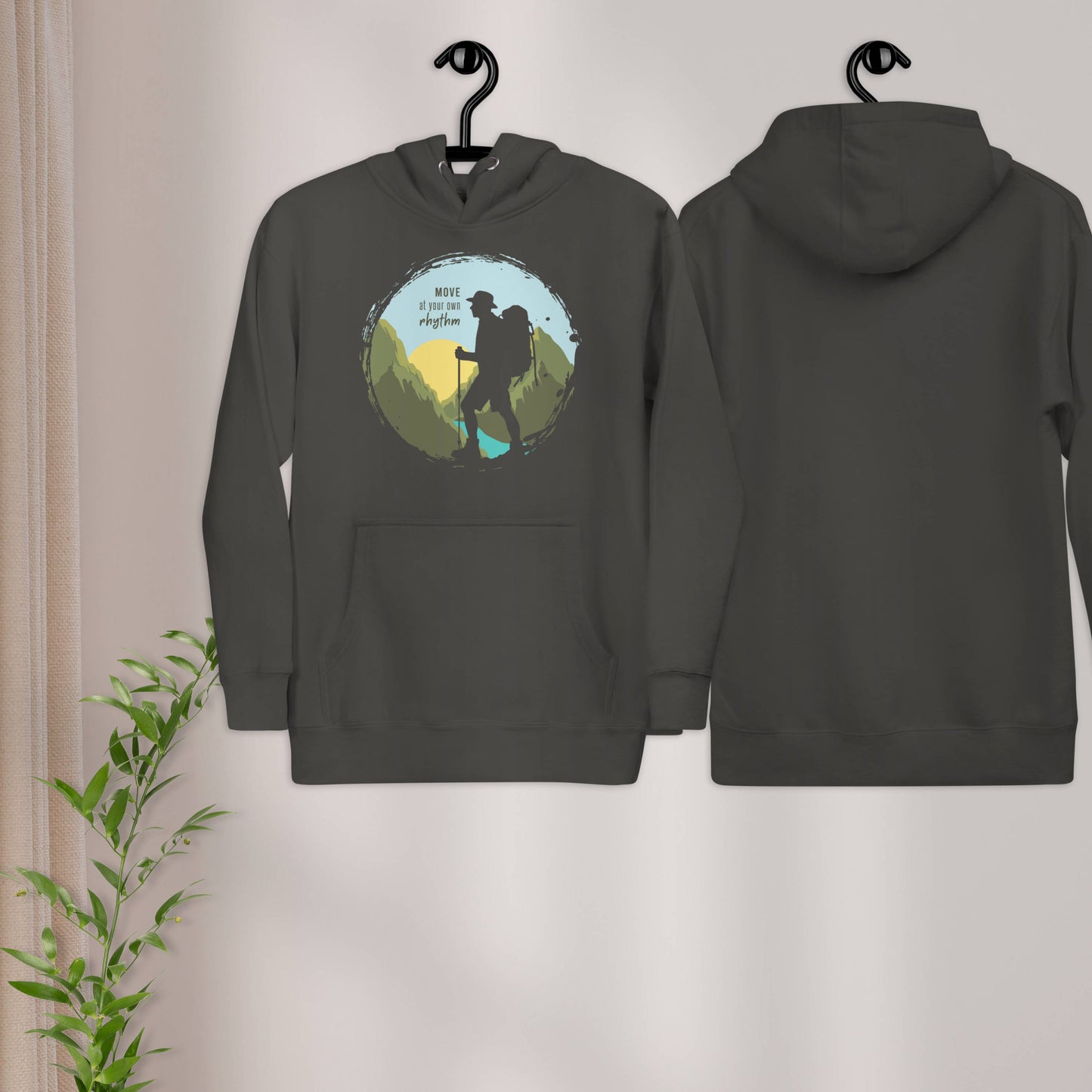 MOVE AT YOUR OWN RHYTHM Men's Cotton Hoodie