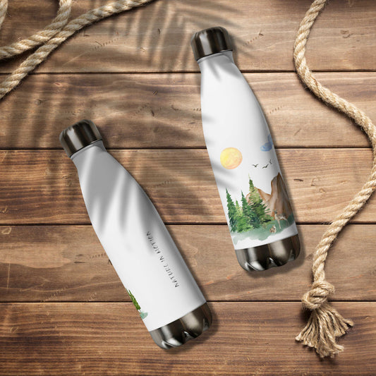 Deer NATURE IN MOTION Stainless Steel Water Bottle