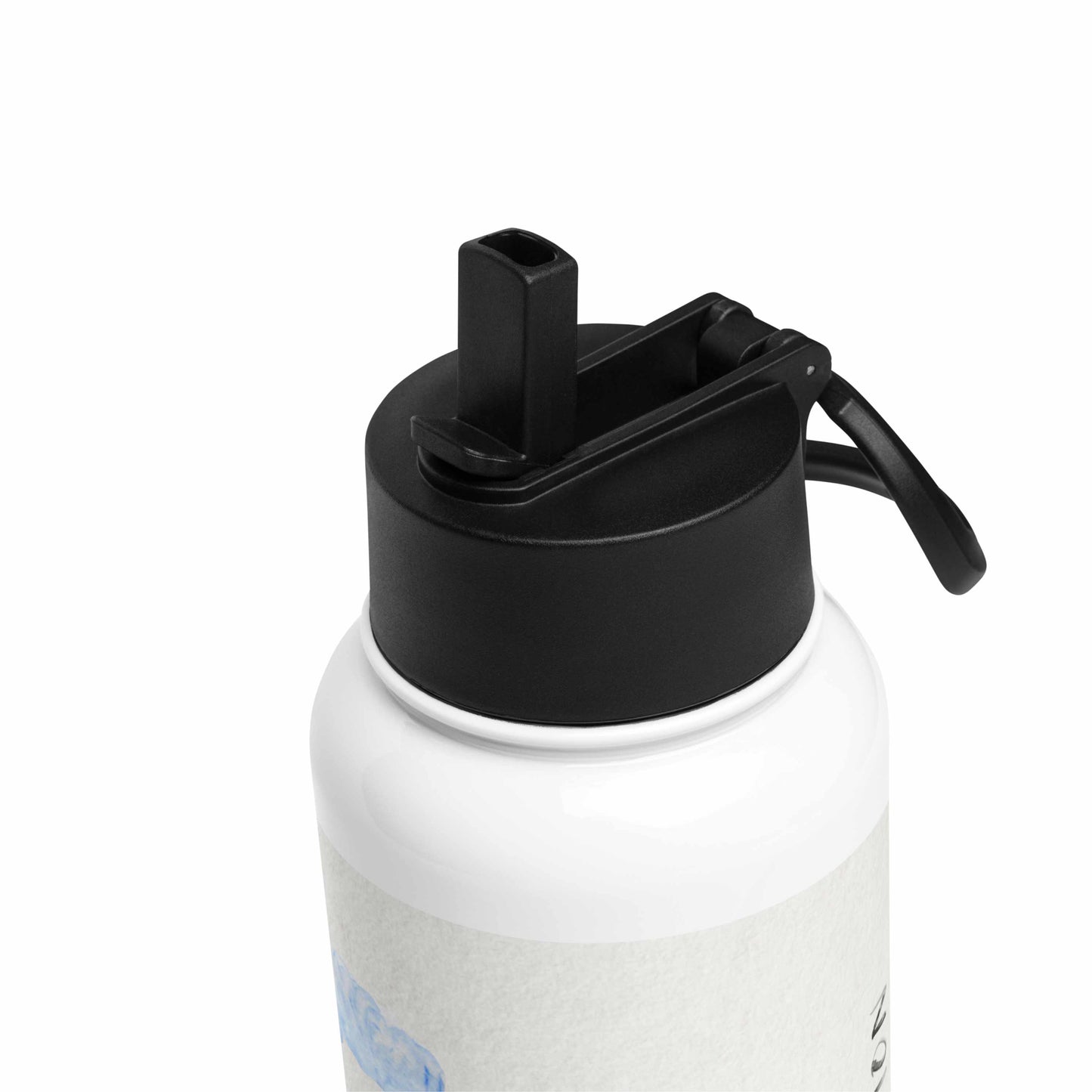 NATURE IN MOTION Stainless Steel Water Bottle with Straw Lid