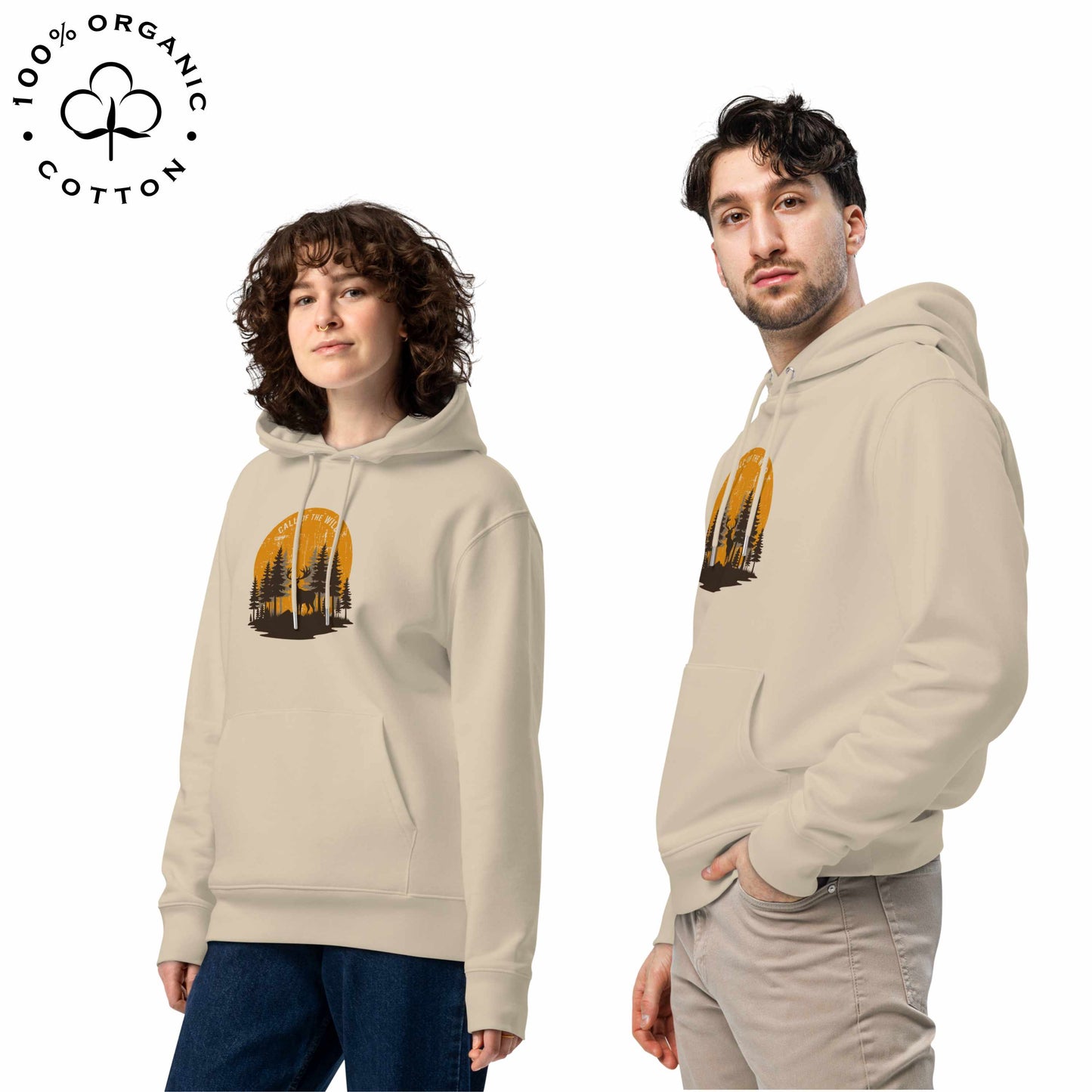 CALL OF THE WILD Organic Cotton Unisex Hoodie