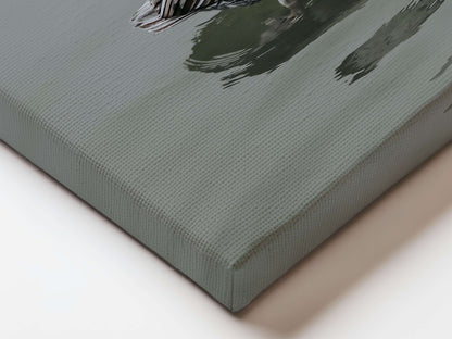 Pelican STILL WATER, WILD SOUL Photo Canvas Print