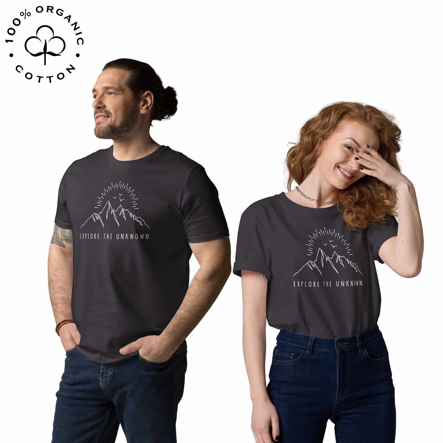 EXPLORE THE UNKNOWN Organic Cotton Unisex t-shirt