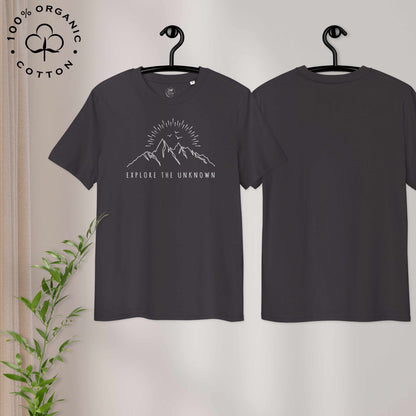EXPLORE THE UNKNOWN Organic Cotton Unisex t-shirt