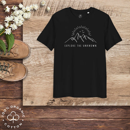 EXPLORE THE UNKNOWN Organic Cotton Unisex t-shirt