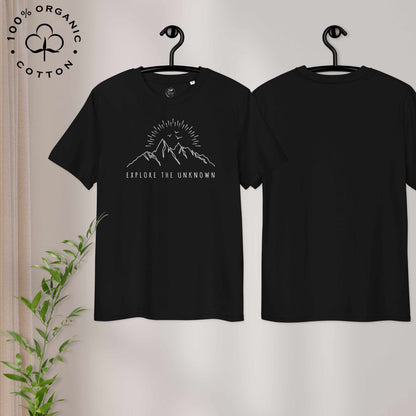 EXPLORE THE UNKNOWN Organic Cotton Unisex t-shirt