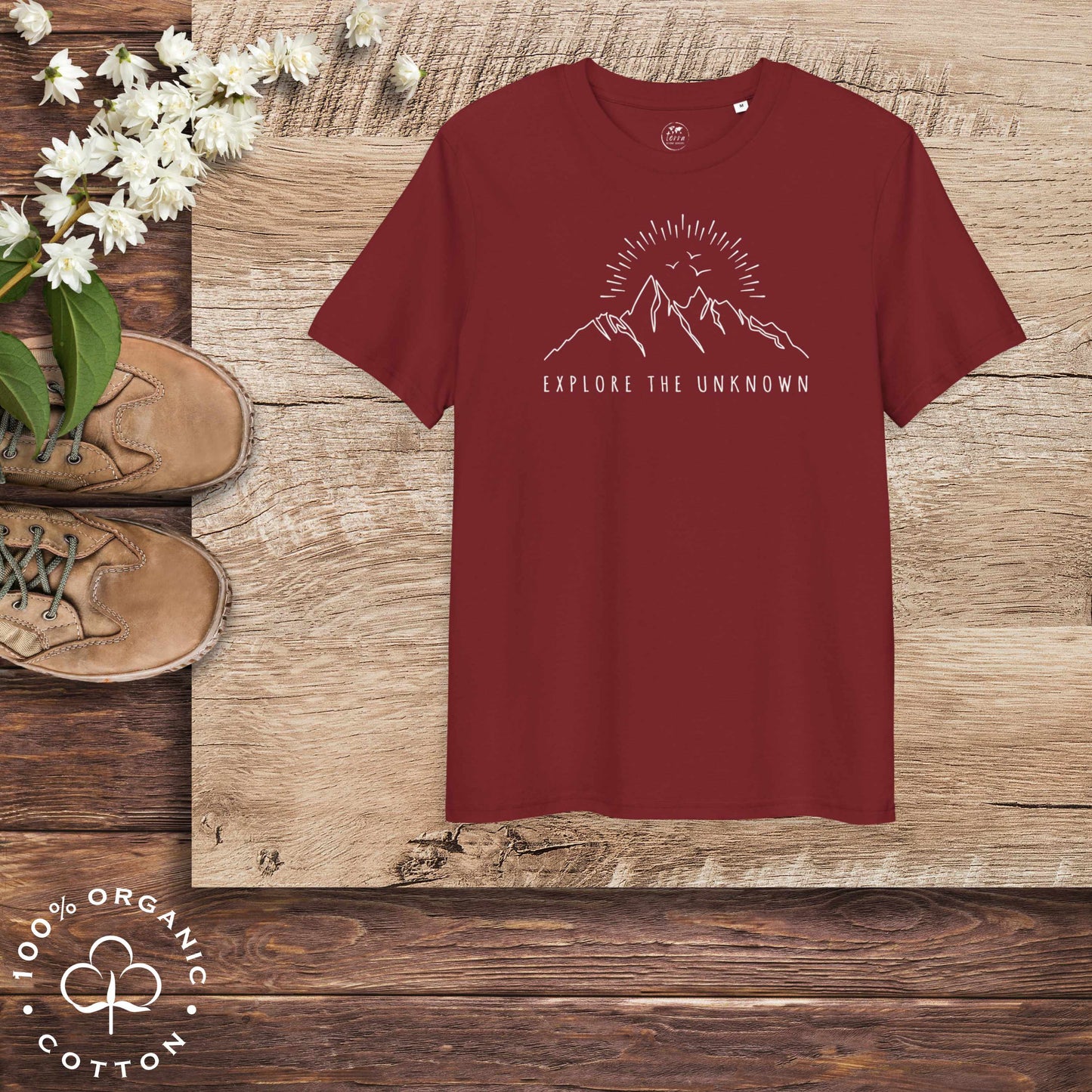 EXPLORE THE UNKNOWN Organic Cotton Unisex t-shirt